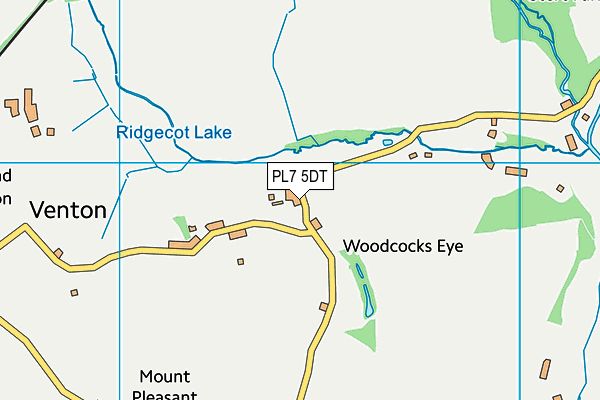 PL7 5DT map - OS VectorMap District (Ordnance Survey)