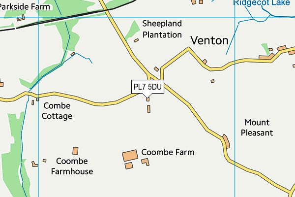 PL7 5DU map - OS VectorMap District (Ordnance Survey)