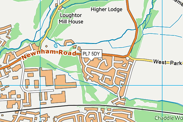 PL7 5DY map - OS VectorMap District (Ordnance Survey)