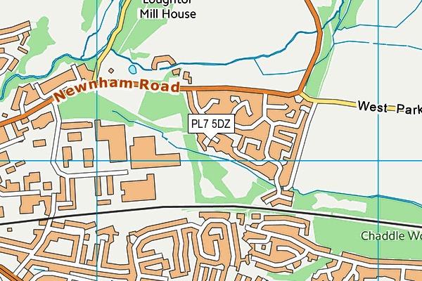 PL7 5DZ map - OS VectorMap District (Ordnance Survey)