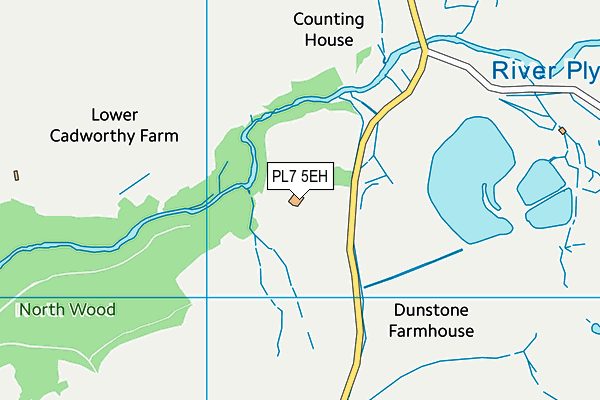 PL7 5EH map - OS VectorMap District (Ordnance Survey)