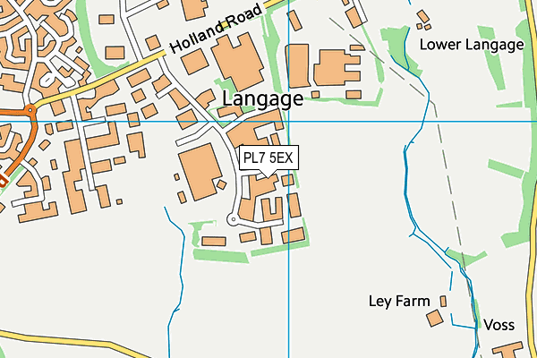 PL7 5EX map - OS VectorMap District (Ordnance Survey)