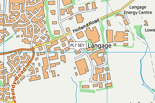 PL7 5EY map - OS VectorMap District (Ordnance Survey)