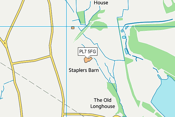 PL7 5FG map - OS VectorMap District (Ordnance Survey)