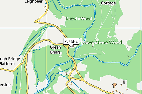 PL7 5HE map - OS VectorMap District (Ordnance Survey)