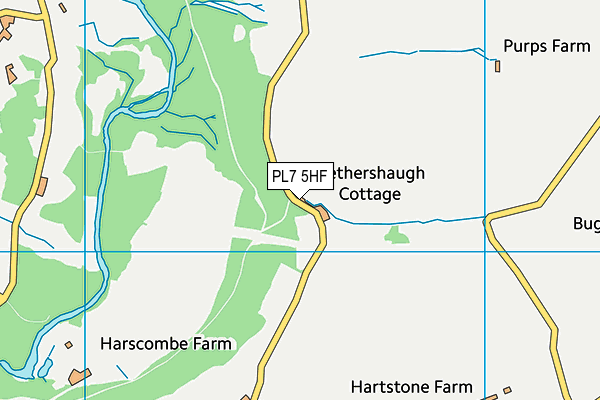 PL7 5HF map - OS VectorMap District (Ordnance Survey)