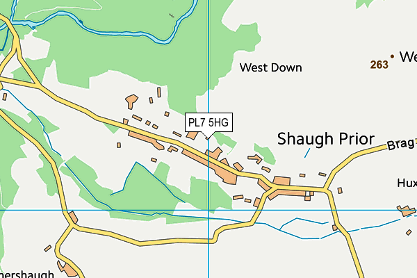 PL7 5HG map - OS VectorMap District (Ordnance Survey)