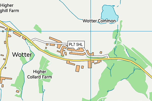 PL7 5HL map - OS VectorMap District (Ordnance Survey)