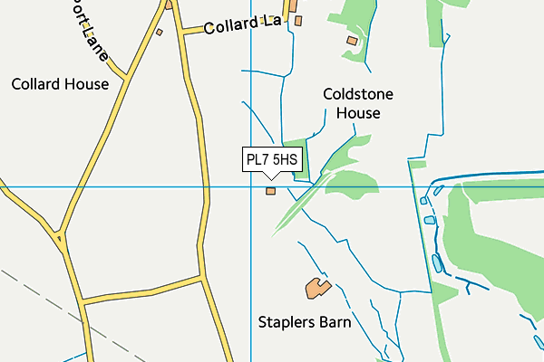 PL7 5HS map - OS VectorMap District (Ordnance Survey)