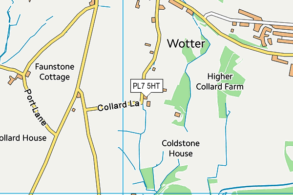 PL7 5HT map - OS VectorMap District (Ordnance Survey)