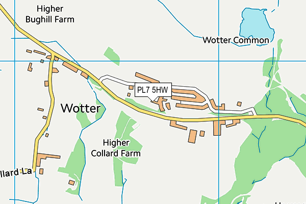 PL7 5HW map - OS VectorMap District (Ordnance Survey)