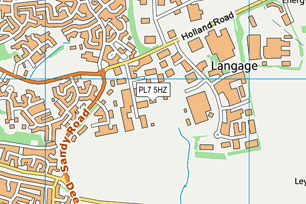 PL7 5HZ map - OS VectorMap District (Ordnance Survey)