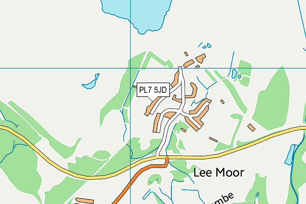 PL7 5JD map - OS VectorMap District (Ordnance Survey)