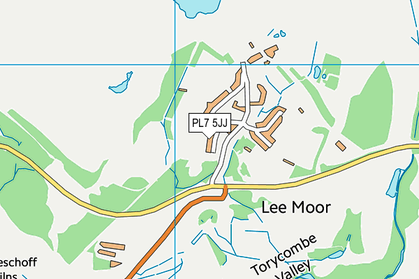 PL7 5JJ map - OS VectorMap District (Ordnance Survey)