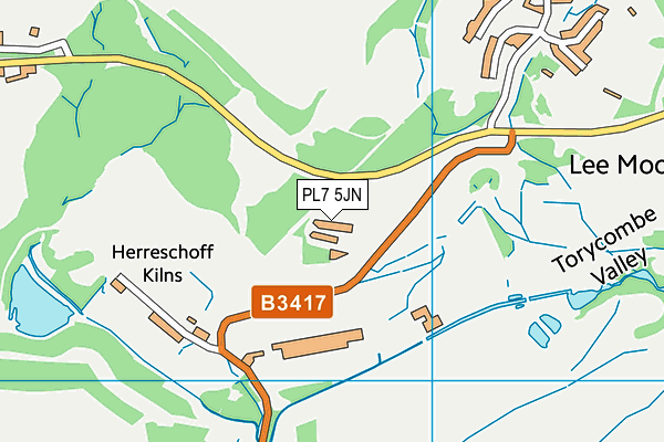 PL7 5JN map - OS VectorMap District (Ordnance Survey)