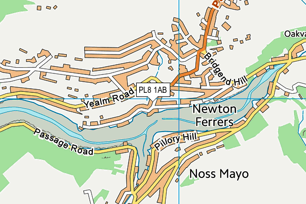 PL8 1AB map - OS VectorMap District (Ordnance Survey)