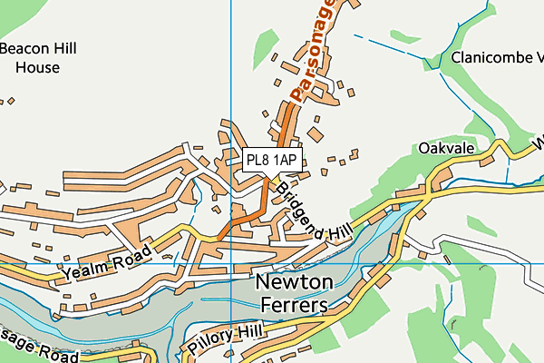 PL8 1AP map - OS VectorMap District (Ordnance Survey)