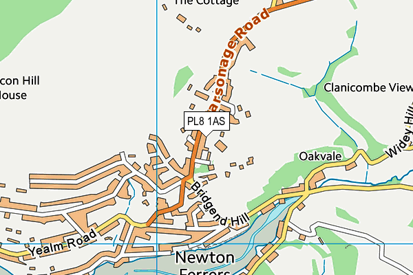 Newton Ferrers Church of England Primary School map (PL8 1AS) - OS VectorMap District (Ordnance Survey)