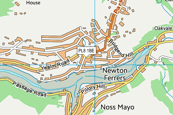 PL8 1BE map - OS VectorMap District (Ordnance Survey)