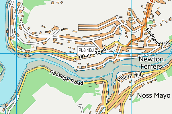 PL8 1BJ map - OS VectorMap District (Ordnance Survey)