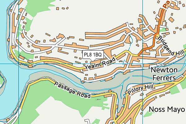 PL8 1BQ map - OS VectorMap District (Ordnance Survey)