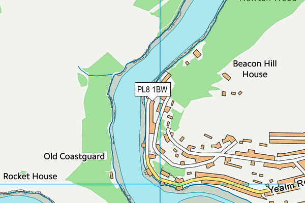 PL8 1BW map - OS VectorMap District (Ordnance Survey)
