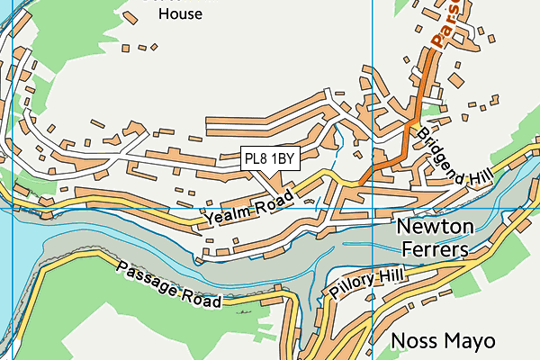 PL8 1BY map - OS VectorMap District (Ordnance Survey)