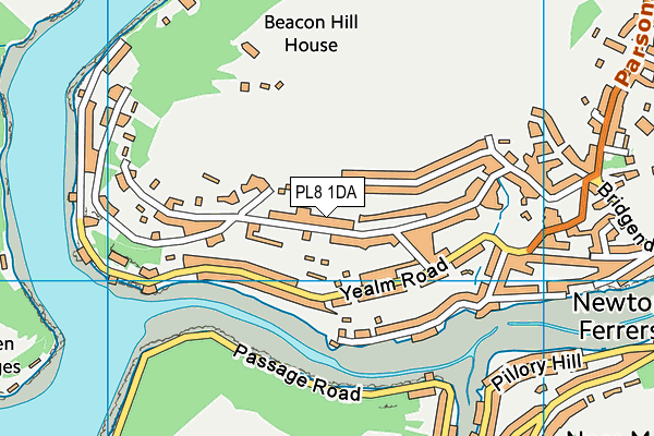 PL8 1DA map - OS VectorMap District (Ordnance Survey)