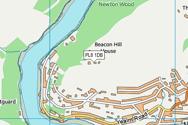 PL8 1DB map - OS VectorMap District (Ordnance Survey)