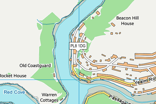 PL8 1DG map - OS VectorMap District (Ordnance Survey)
