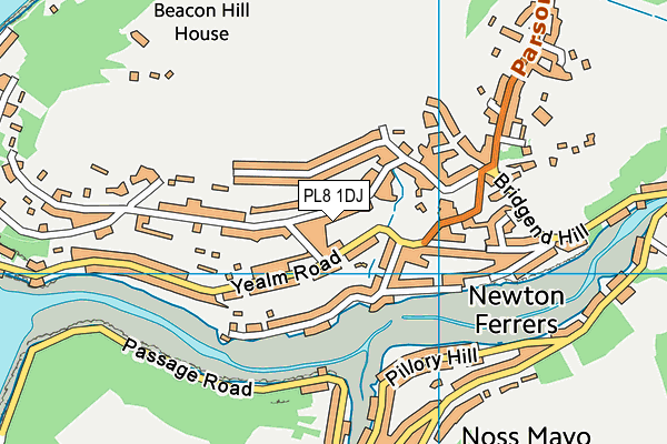 PL8 1DJ map - OS VectorMap District (Ordnance Survey)