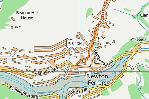 PL8 1DN map - OS VectorMap District (Ordnance Survey)