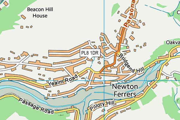 PL8 1DR map - OS VectorMap District (Ordnance Survey)