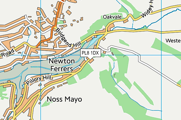 PL8 1DX map - OS VectorMap District (Ordnance Survey)
