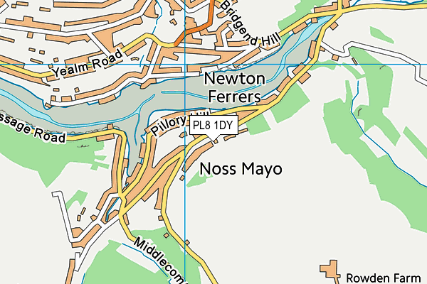 PL8 1DY map - OS VectorMap District (Ordnance Survey)