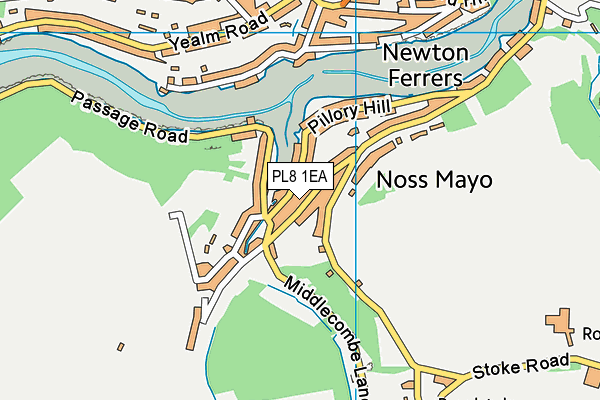 PL8 1EA map - OS VectorMap District (Ordnance Survey)