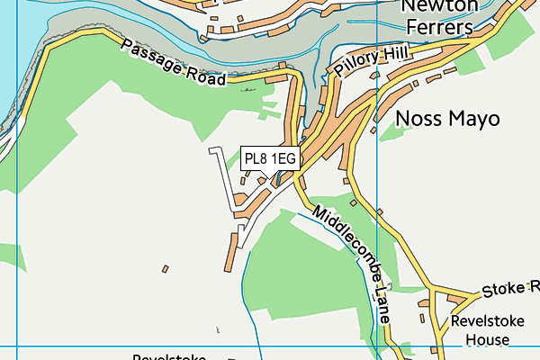 PL8 1EG map - OS VectorMap District (Ordnance Survey)