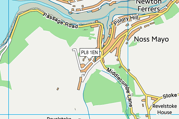 PL8 1EN map - OS VectorMap District (Ordnance Survey)