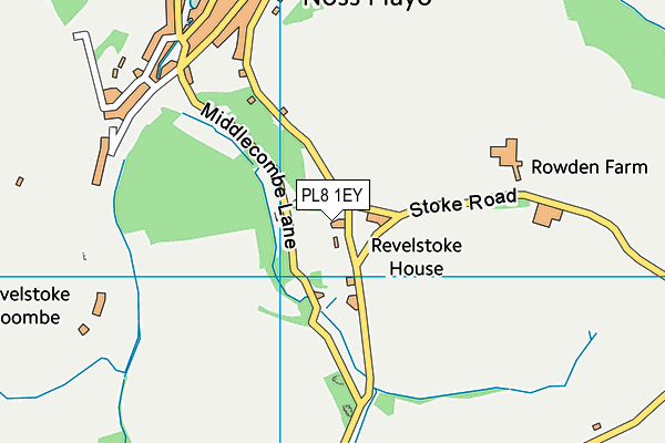 PL8 1EY map - OS VectorMap District (Ordnance Survey)