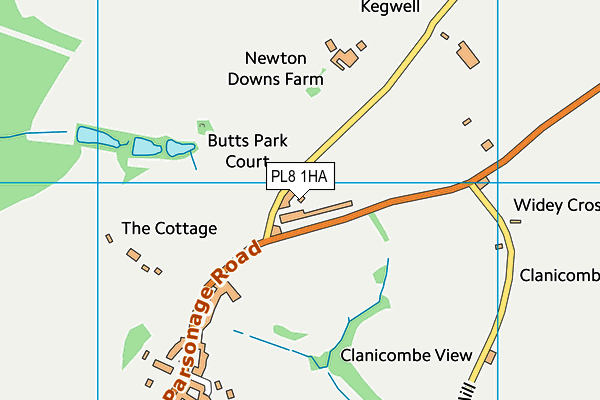 PL8 1HA map - OS VectorMap District (Ordnance Survey)