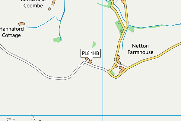 PL8 1HB map - OS VectorMap District (Ordnance Survey)