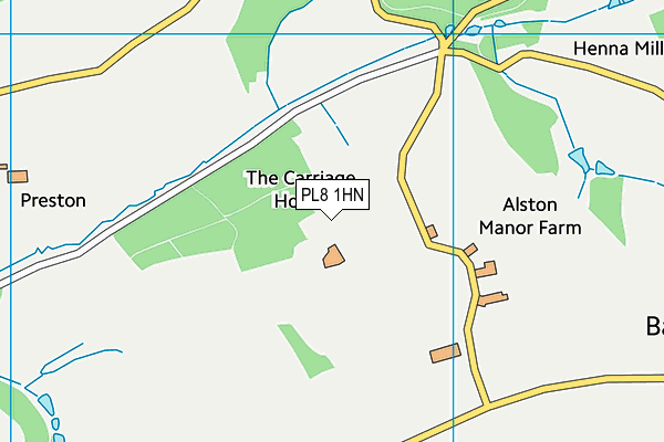 PL8 1HN map - OS VectorMap District (Ordnance Survey)