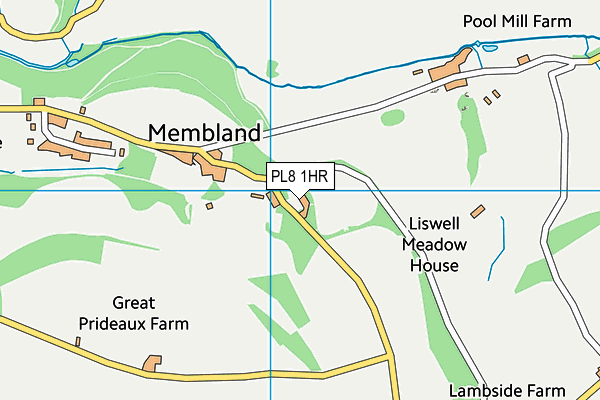 PL8 1HR map - OS VectorMap District (Ordnance Survey)