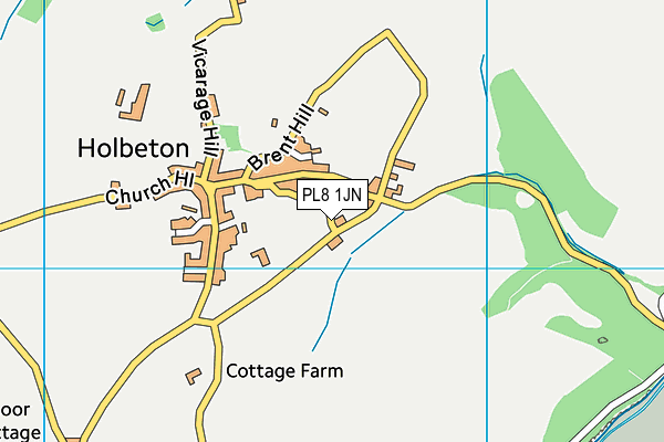 PL8 1JN map - OS VectorMap District (Ordnance Survey)