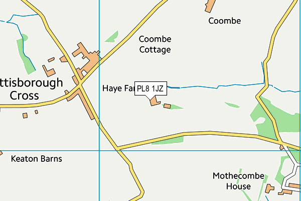 PL8 1JZ map - OS VectorMap District (Ordnance Survey)