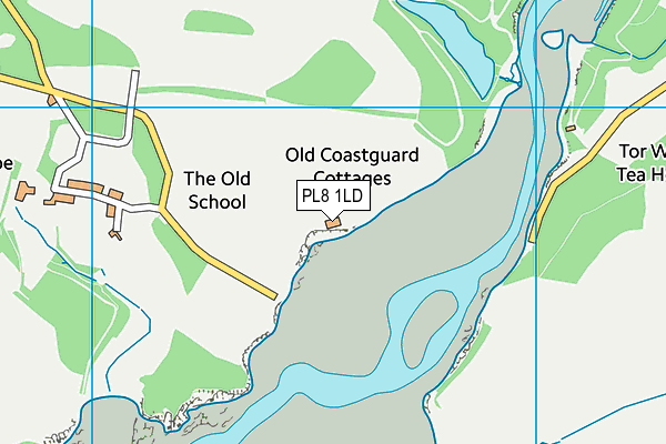 PL8 1LD map - OS VectorMap District (Ordnance Survey)