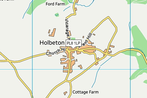 PL8 1LP map - OS VectorMap District (Ordnance Survey)