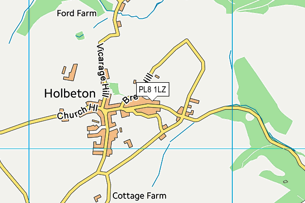 PL8 1LZ map - OS VectorMap District (Ordnance Survey)