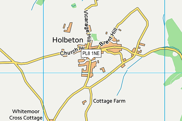 PL8 1NE map - OS VectorMap District (Ordnance Survey)