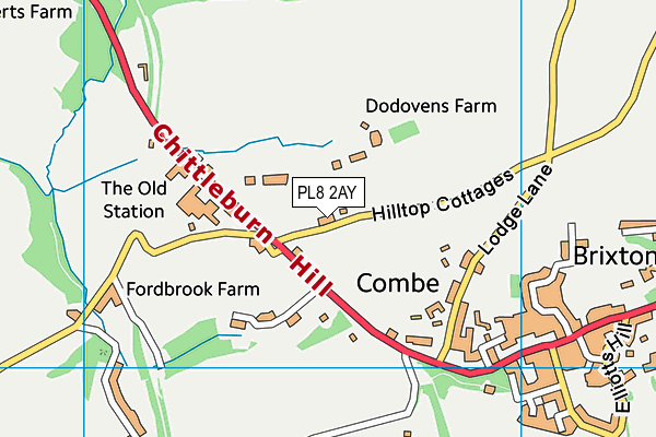 PL8 2AY map - OS VectorMap District (Ordnance Survey)